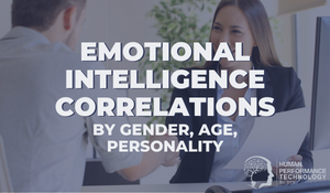 Emotional Intelligence Correlations By Gender, Age, Personality | Emotional Intelligence