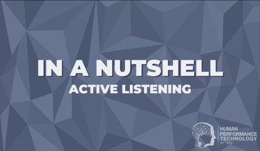 In a Nutshell: Active Listening | Profiling & Assessment Tools