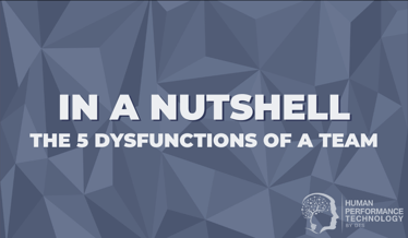 In a Nutshell: The 5 Dysfunctions of a Team | Human Resources 